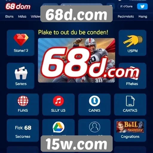 Funcionalidades exclusivas do site 68d.com em destaque