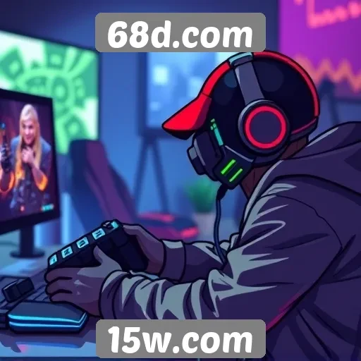 Exploração da comunidade gamer no site 68d.com